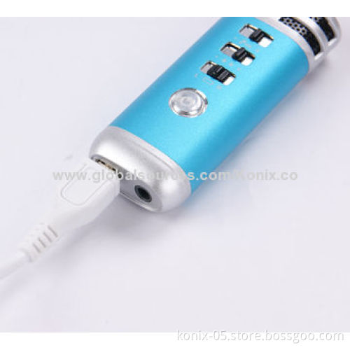Mini Pocket Microphone Karaoke Player, Supports MP3 Player/iPad